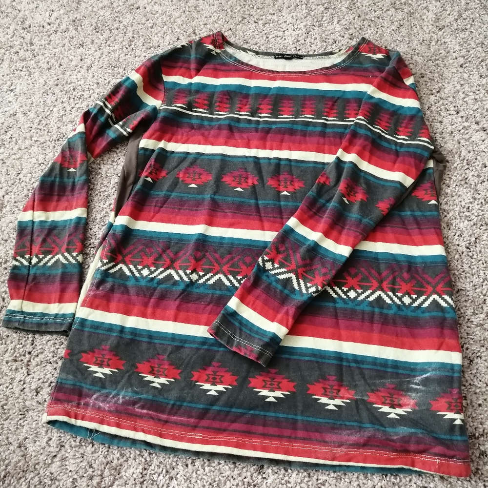 Native Patterned Truly Madly Deeply Sweatshirt